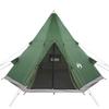 Tipi Camping Tent for 4 Persons Green Waterproof