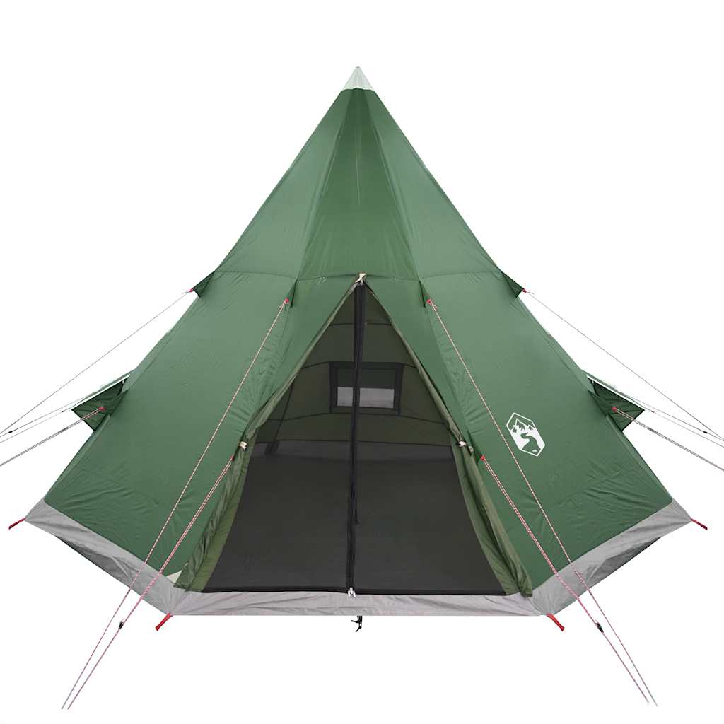 Tipi Camping Tent for 4 Persons Green Waterproof