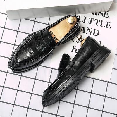 Leather Increased British Shoes for Men's High-end Banquet Business Dress Shoes Thick Soled Men Pointed Toe Shoes for Wedding