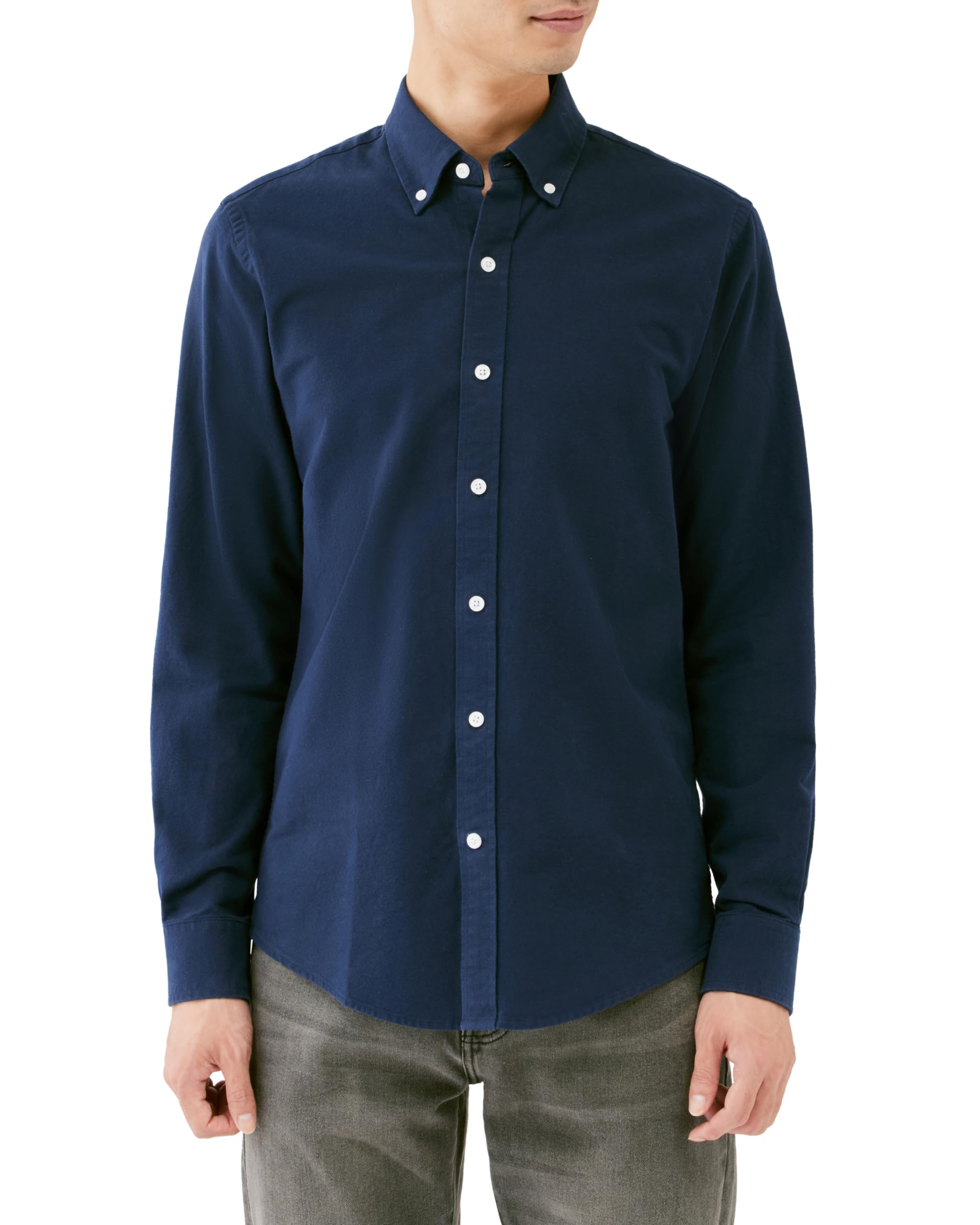 

Amazon Essentials Men s Slim Fit Oxford Shirt, Long Sleeve, Navy, Size XL