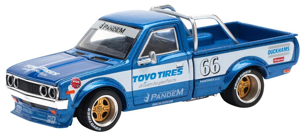 POP RACE Pandem Datsun 620 Blue New Touring PR640217 1/64 (Finished Model)