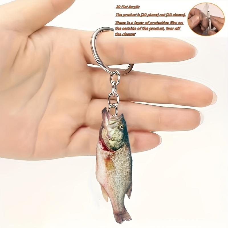 

2D Flat, 1pc, New Acrylic Keychain, Key Chain, Fish Shaped Keychain, Cute Little Gift, 2D Flat