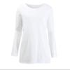 Shop   Women Slab Spring LighTweighT Round Neck Solid T shirT Dai Wsh 1001 Gray