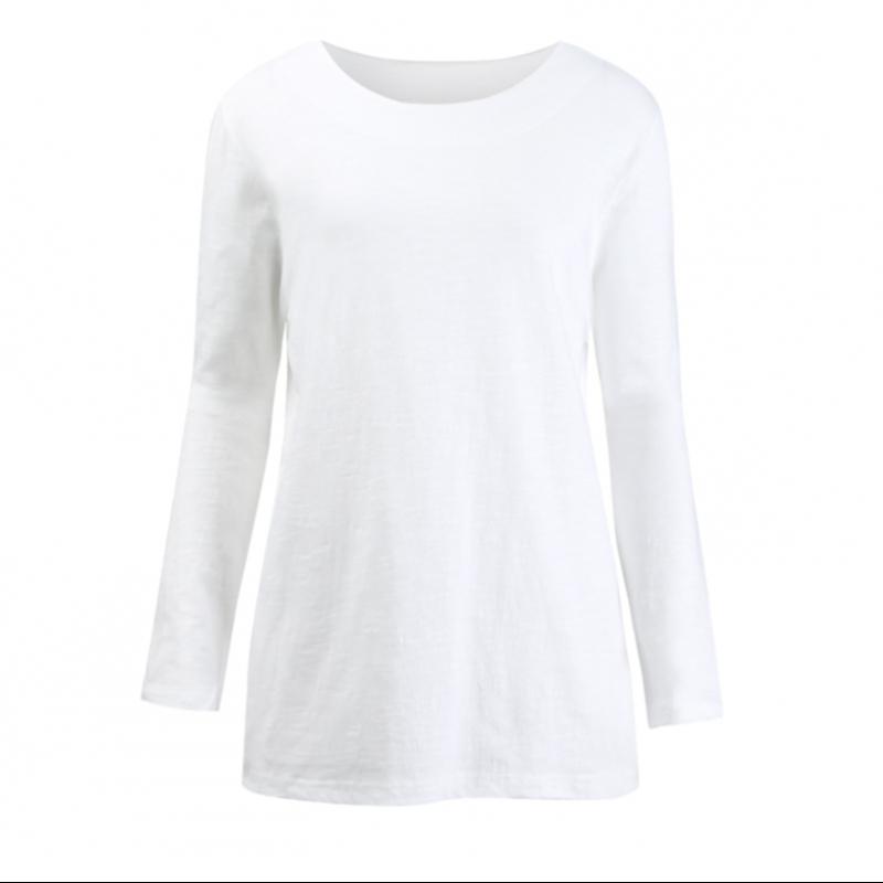 Shop Women Slab Spring LighTweighT Round Neck Solid T shirT Dai Wsh 1001 Gray