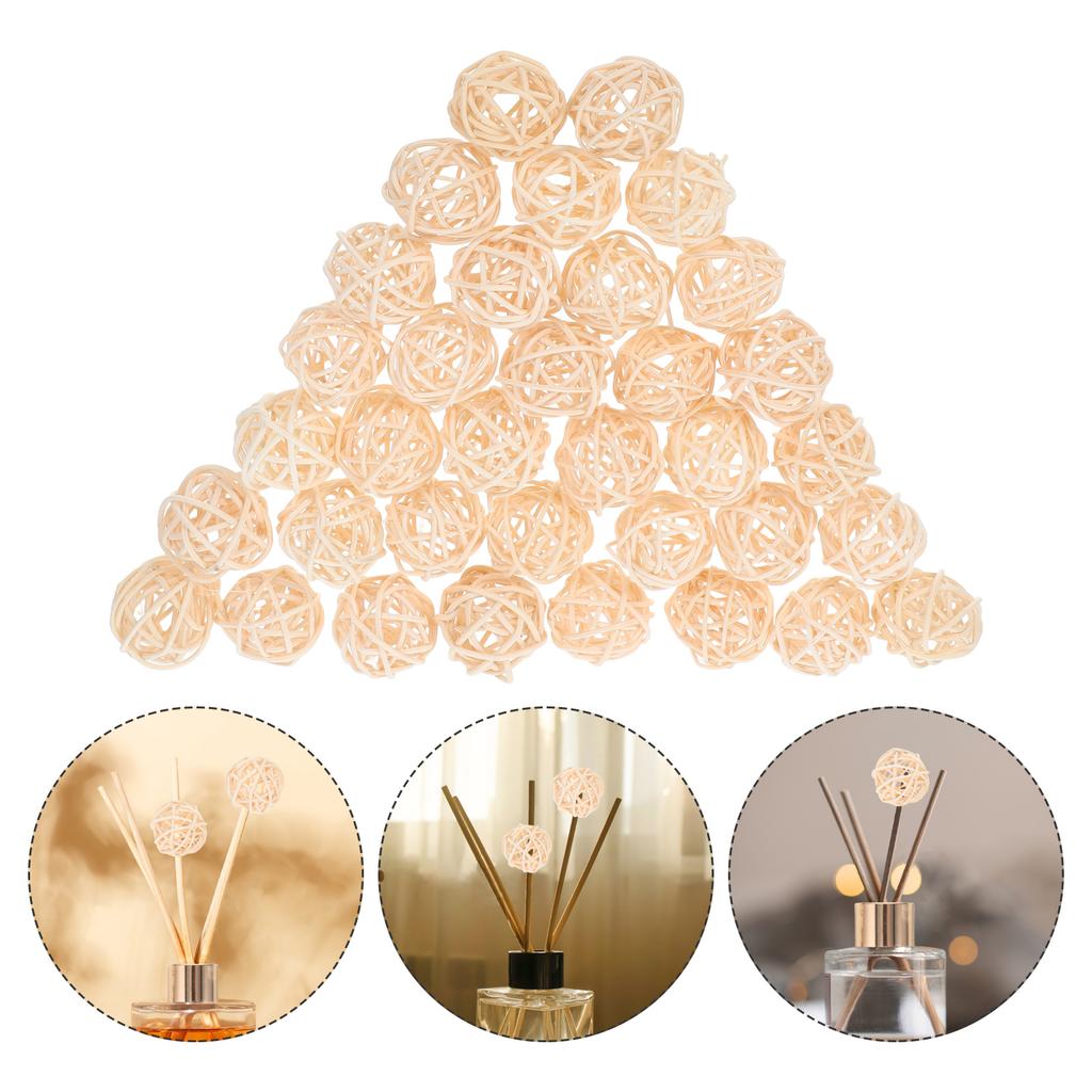 30 st rottingbollar DIY-tillbehör Heminredning Jul Korgflätade rottingbollar Julgransprydnad Bröllopsfesttillbehör