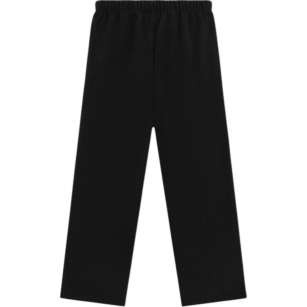 Fear of God Essentials Gebürstete Relaxed Hose Schwarz Herren Unterteile 130HO244700F