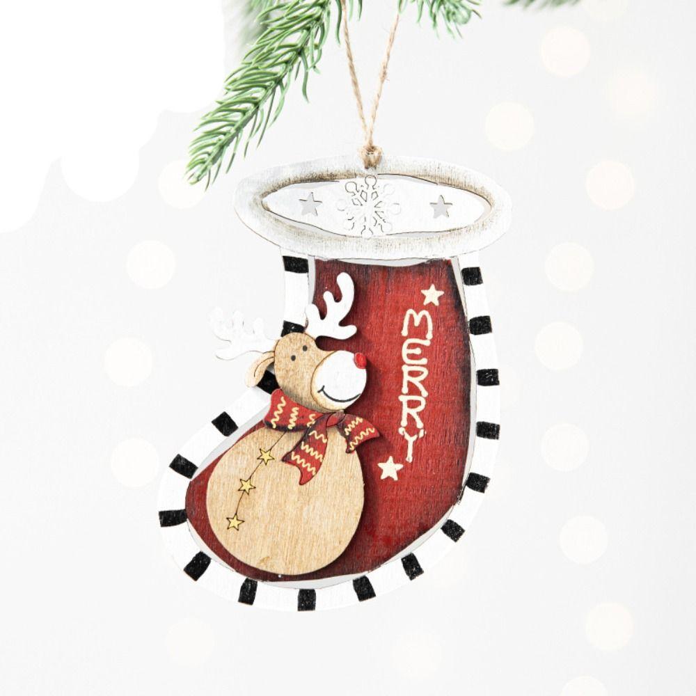 Hangging Christmas Wooden Pendant Party Supplies Christmas Tree Decorations Xmas Ornament  New Year