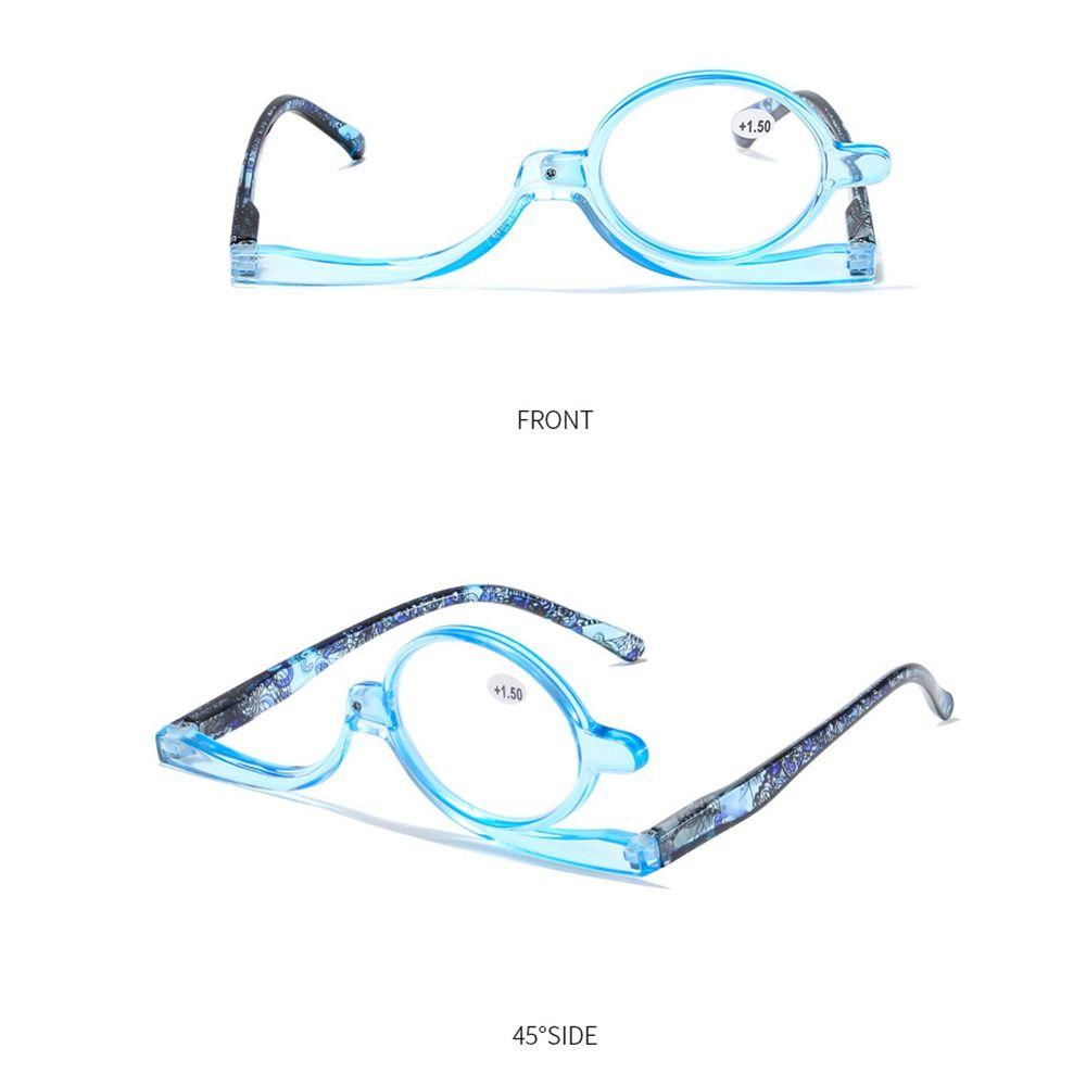 Bunte Fassung Drehbare Make-up Lesebrille Klappgläser Vergrößerungsbrille Frau