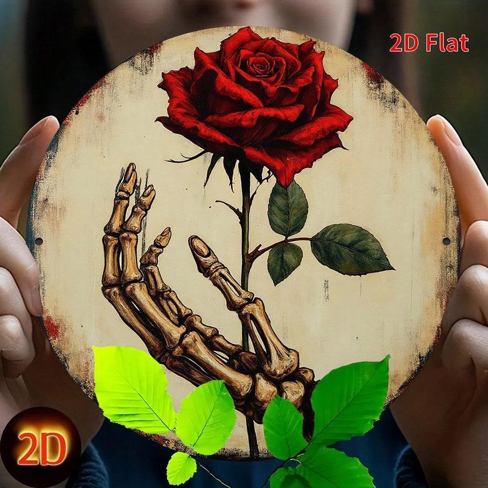 

Flat 2D Metal Tin Sign, Hanging Decorative Wall Art