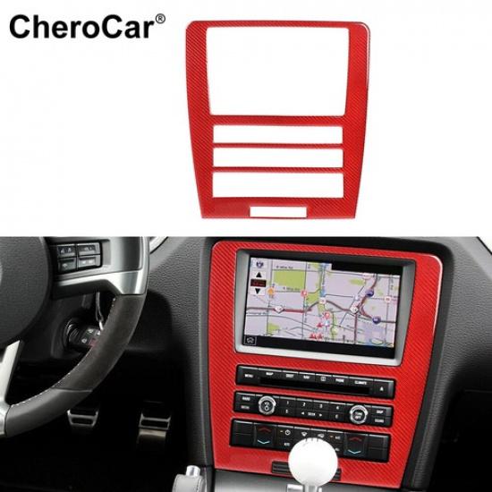 GPS Navigation Radio AC Control Panel Frame Cover Trim For Ford Mustang 2009-13