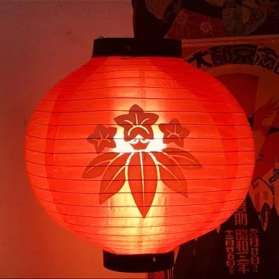 Japanese cloth Lantern Waterproof New Round 30x30CM Hanging Outside Sushi Shop Restaurant Decor flag Ornament Multi Patterns