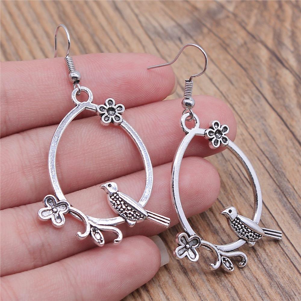 53 Styles Bird Earrings For Women Vintage Owl Dove Peacock Phoenix Swallow Feather Hummingbird Flamingo Parrot Earrings