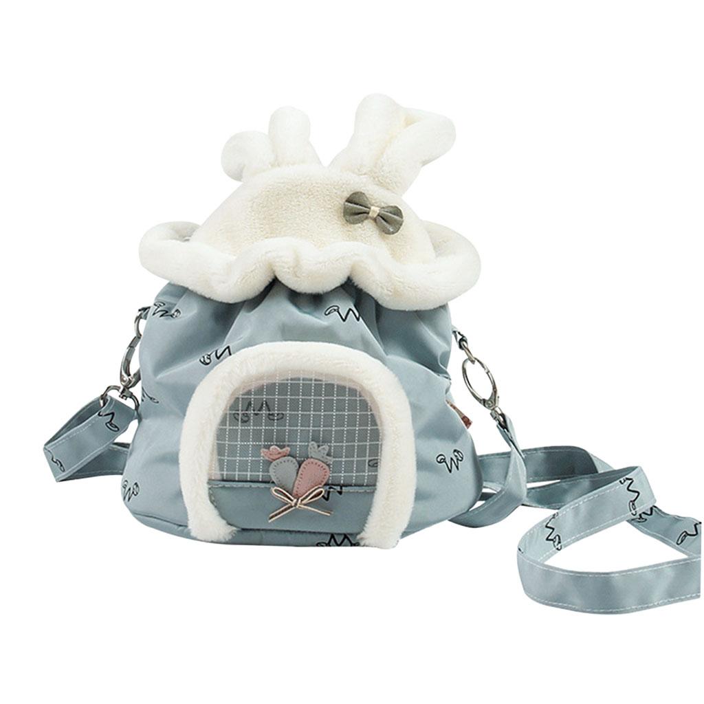 Hamster Carry Pouch Travel Carrier Breathable for Squirrel Hedgehog Green
