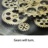 Luxury Industrial Gear Wall Clock Decoration Retro Silent Mechanical Large Home Decorative Room Art Style Gift Wall Clock 16inch
