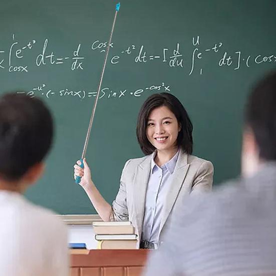 1 Set Telescopic Finger Pointer Stick Convenient Stainless Steel Teachers Pointer for Classroom Home School