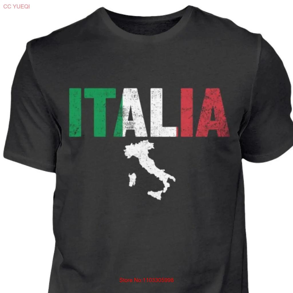 Italia Italy Holiday Italian Flag Unisexs T Shirt Vintage Unisex Stretched Comfortable Soft Versatile Designer Clothes