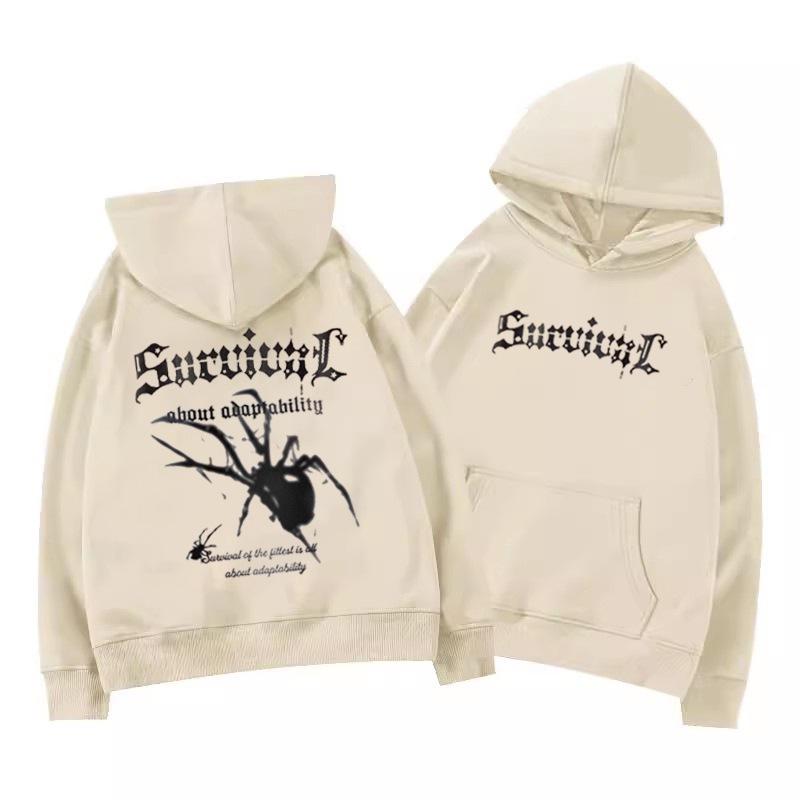 Vintage Stil Hiphop Kapuzenpullover für Herren Winter Neu Hip Hop Vibe Partnerjacke