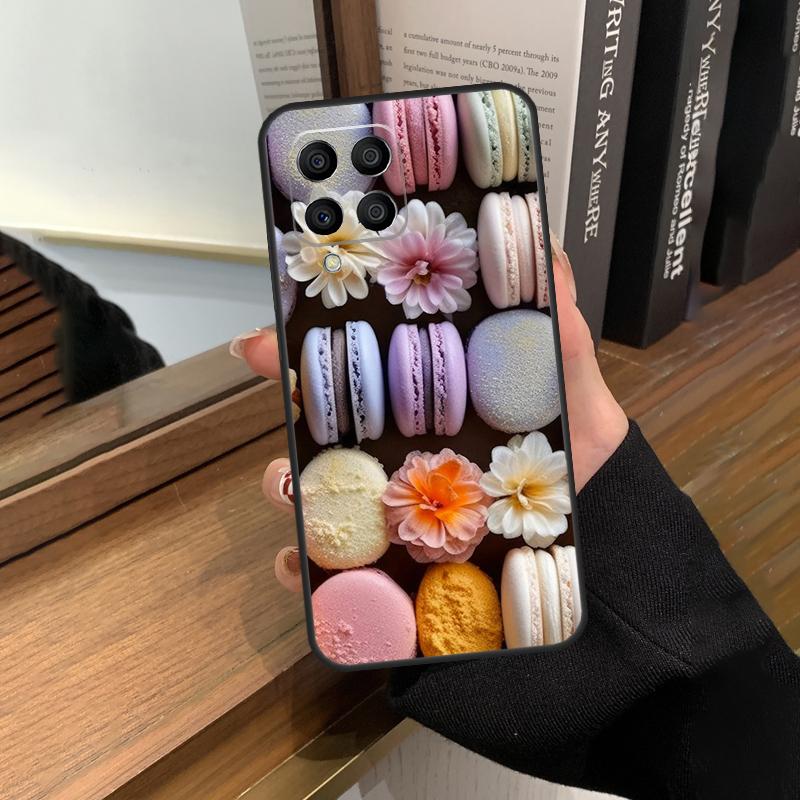 Dessert Ice Cream Macaron Food Case For Samsung Galaxy M56 M06 M16 M36 M52 M32 M12 M54 M34 M14 M35 M55 M15 M11 M31 M13 M53