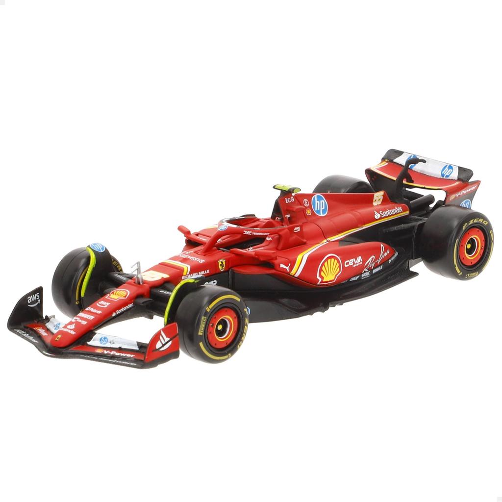 Bburago 2024 Model Scale F1 Ferrari Charles Leclerc Race Sports Car Diecast Model Car 1/43 SF-24 #16 / 18-36844 (#16)