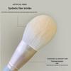 10-Piece Blue Makeup Brush Set: Eyeshadow, Contour, Loose Powder, Foundation - Soft Bristles, Portable