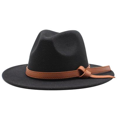 Step Into Edge Top Hat Men'S Black Woolen British Hat Women'S Stage Big Felt Hat Vintage Gentleman