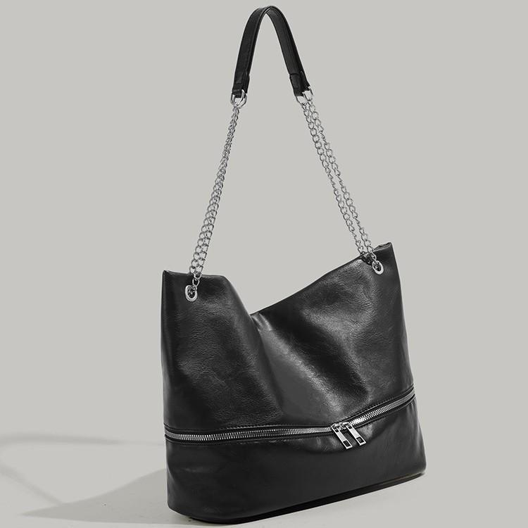 2024 Autumn Winter New Niche Design Single Shoulder Crossbody Bag Vintage High-end Soft Leather Versatile Bucket Bag Tote Bag