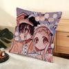 Jjibaku Shounen Hanako Kun Cushion Cover Soft Short Plush Pillow Cover Smooth Cozy Texture Aesthetic Cushion Case Home Decor