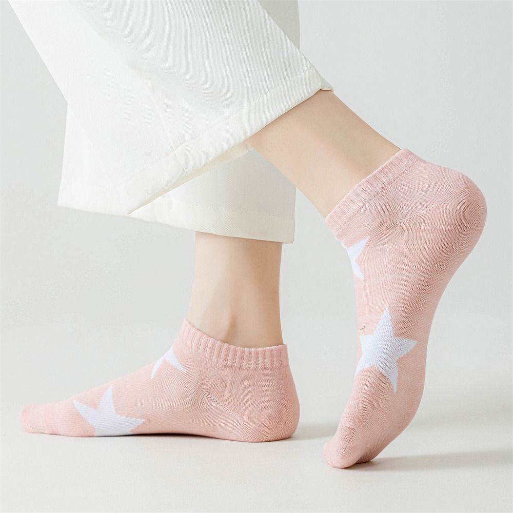 10Pairs Summer Boat Socks Breathable Invisible Socks Casual Y2K Star Short Socks  Girl