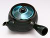 Kakuni Mino Ware Relaxing Teapot, Emerald Green (with Strainer), Approx. 390ml Capacity, Perfect for Green Tea and Japanese Tea, Made In Japan, K11244