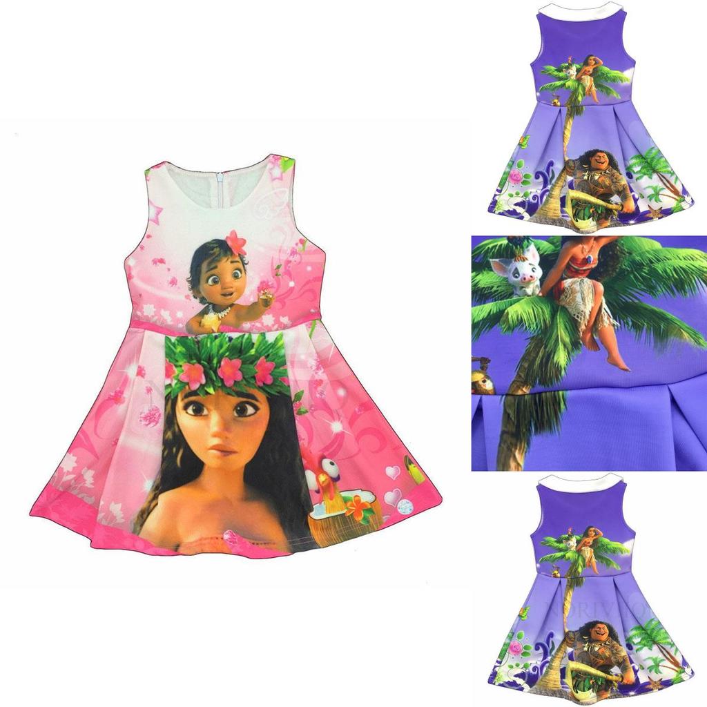 Exquisites Moana Prinzessinnenkleid für Kinder Perfekt für Cosplay und besondere Anlässe