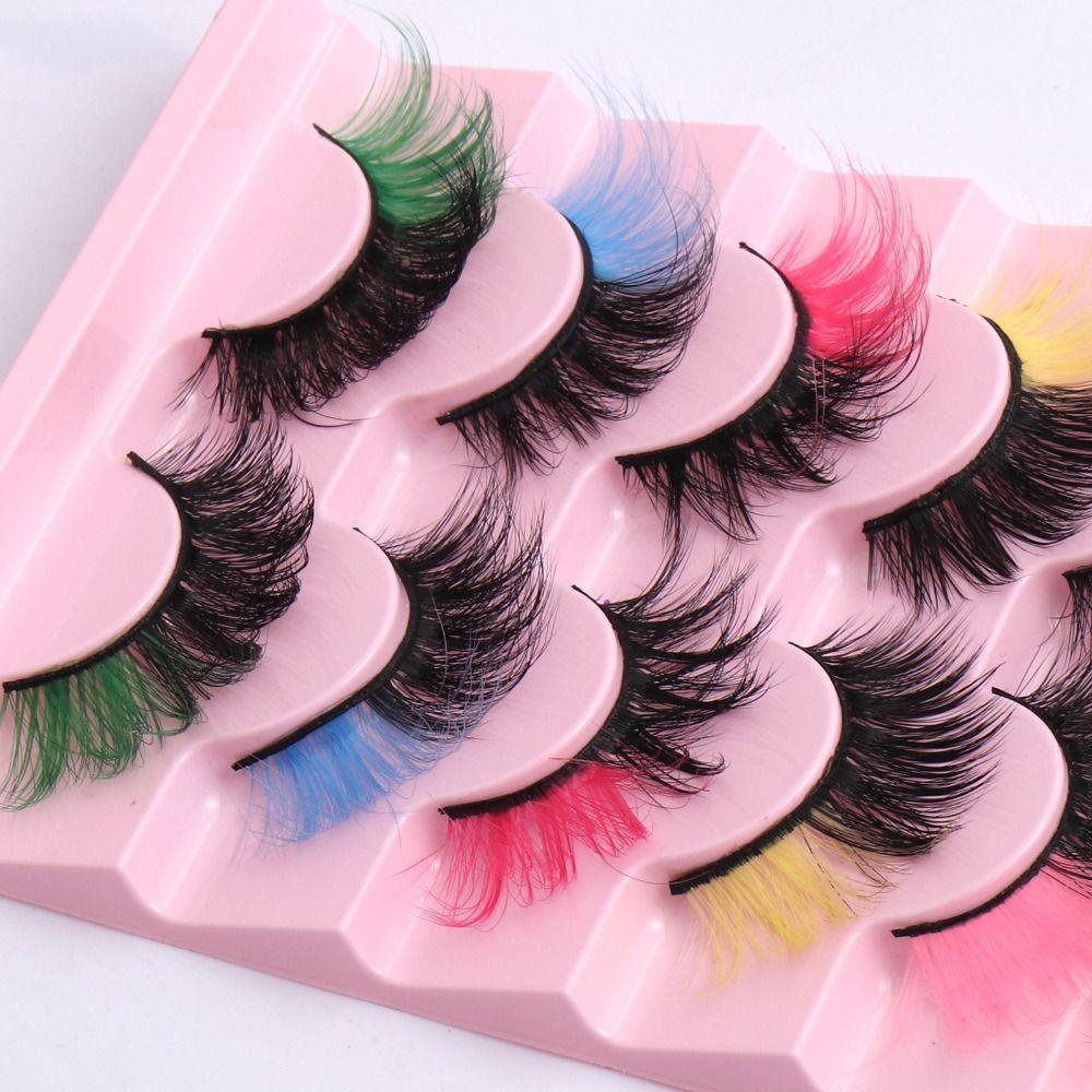 Reusable Faux Eyelashes 8-Pair Set Individual Lashes Curled False Eyelashes  Performance