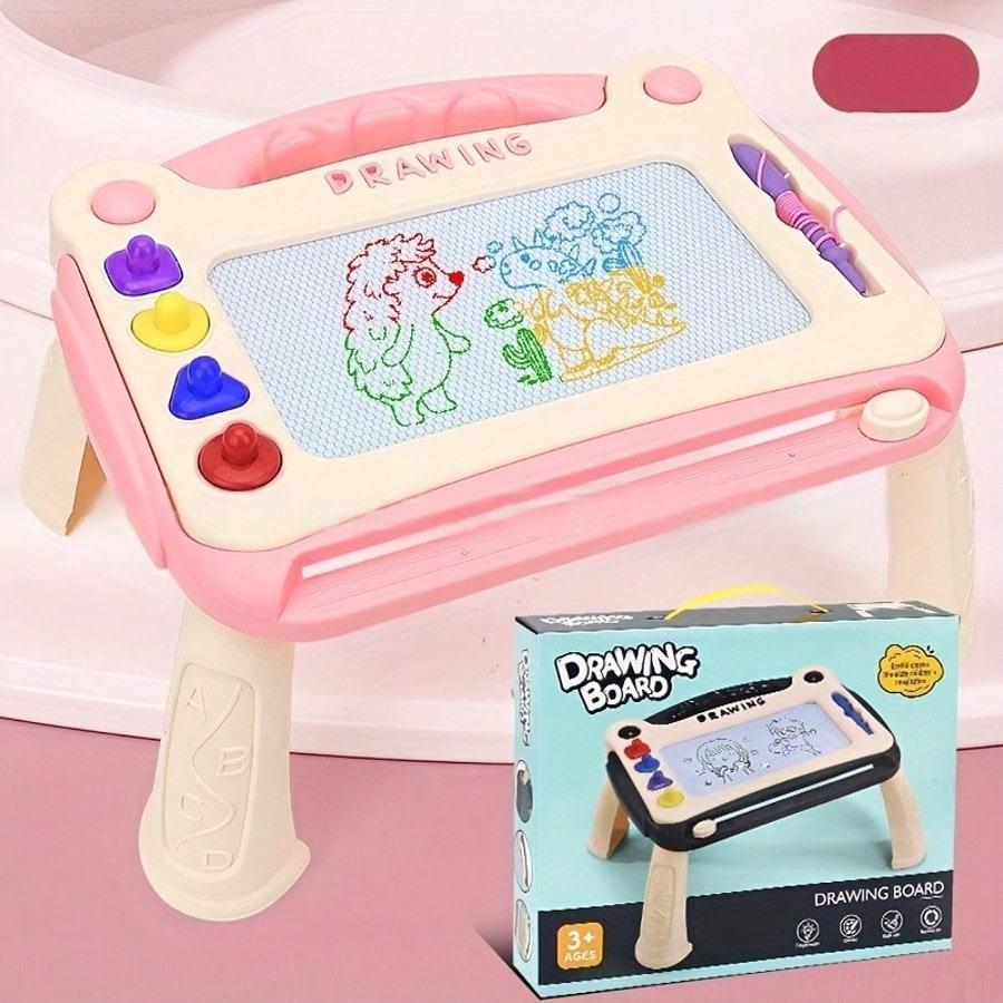 Children's Magnetic Drawing Board Suitable For Children Over 3 Years Old, 4 Color Area,Stimulating Children's Creativity,Portable And Easy To Clean
