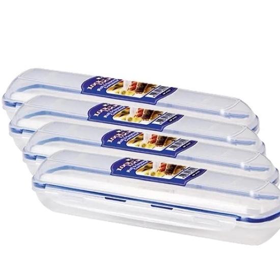 Lock&Lock Gimbap Lunchbox Set of 4 – Slim & Leak-Proof Containers for Kimbap, Snacks, Fruits (Portable, Food-Safe)
