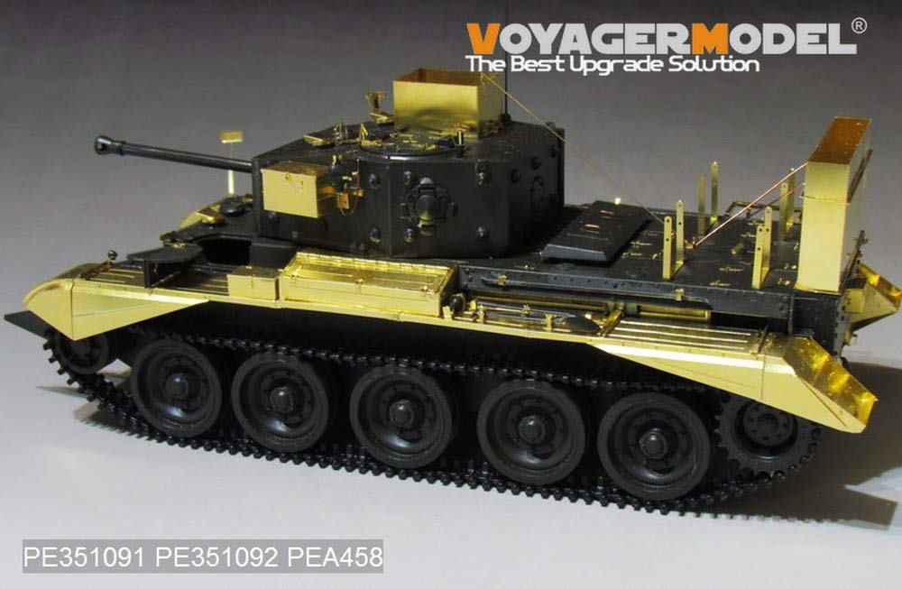 Voyager Model 1/35 WWII British Cromwell Mk.IV / Centaur Basic Detail Up Set, PE351091, Photo-Etched Parts for Tamiya Kit, High Precision Modeler
