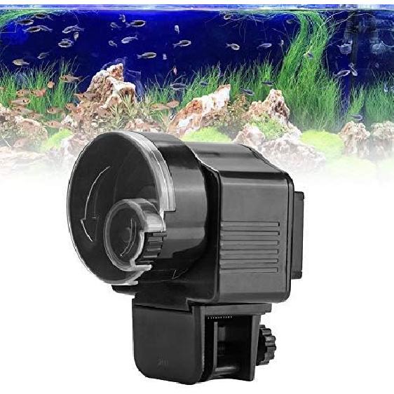 Fdit Home Aquarium Fish Automatic Food Feeder Timer Black