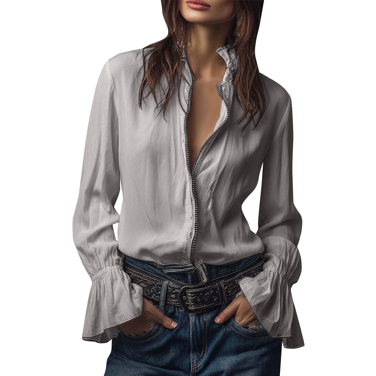 Women s Fashion Casual -Color Top XXL