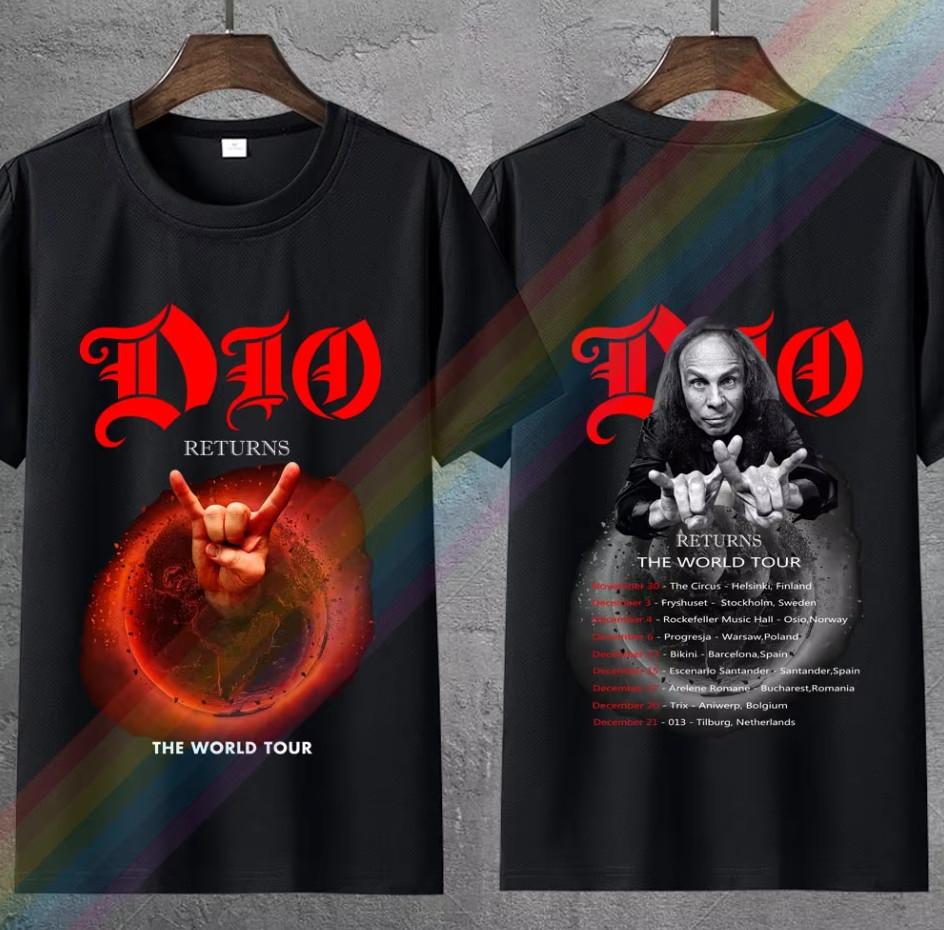 Vintage 2017 Dio Returns World Tour 2017 T-shirt size S-5XL S