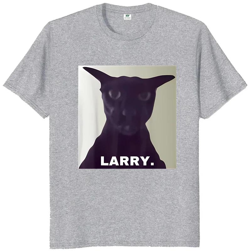 Evil Larry Cat Printed T-shirt Men Women Anime Lover Funny Casual Loose Harajuku Short Sleeve Summer Round Neck T-shirt