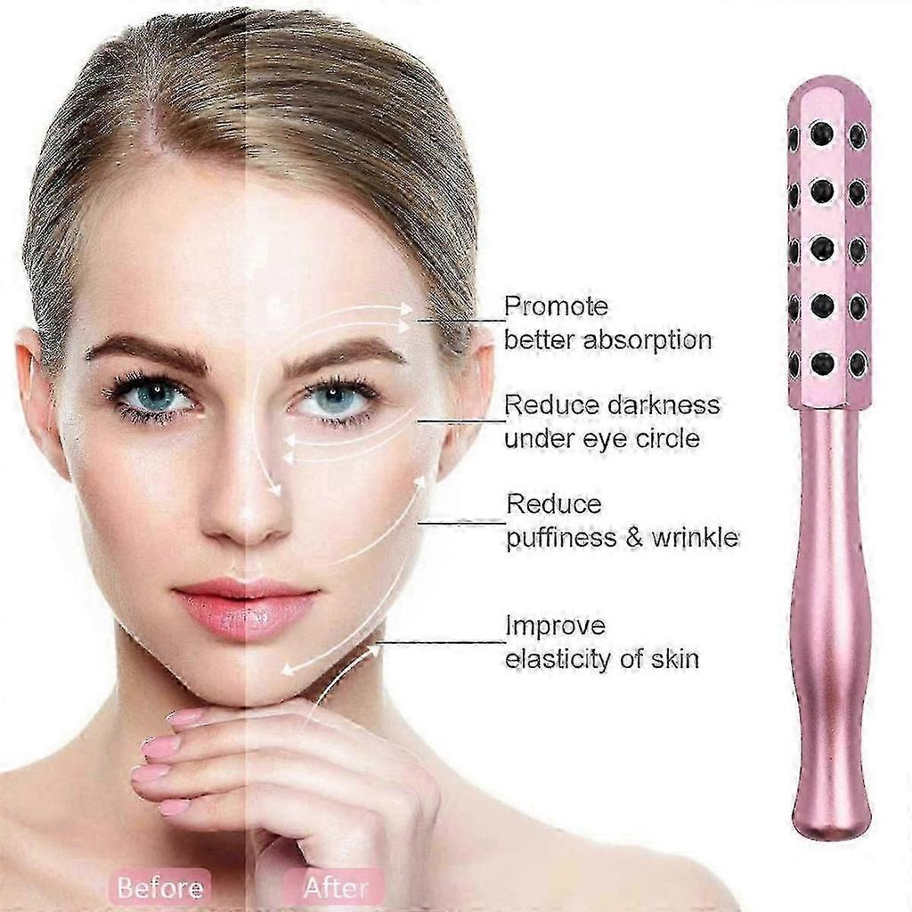 Gesichtsroller-Massagegerät, Germaniumstein Lifting-Gesichtsmassage-Roller, Schönheitsroller für Gesicht, Augen, Kinn, Nacken Hautpflege Anti-Aging Faltenreduzierend