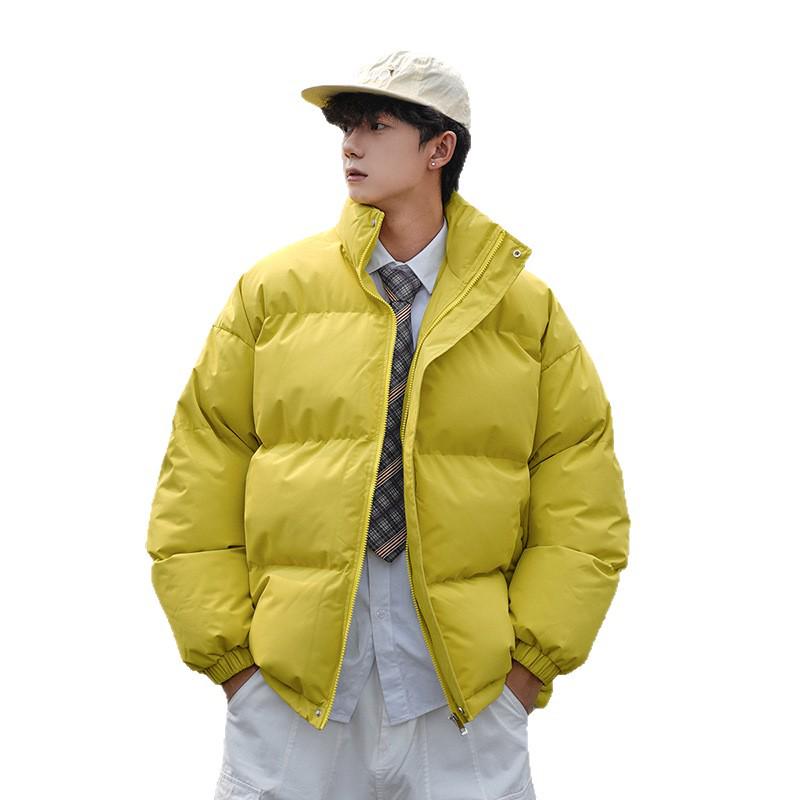 Unisex Cotton Jacket: Winter Wear for Couples, Versatile Two-Way Design, Solid Color, Casual Hooded Jacket.