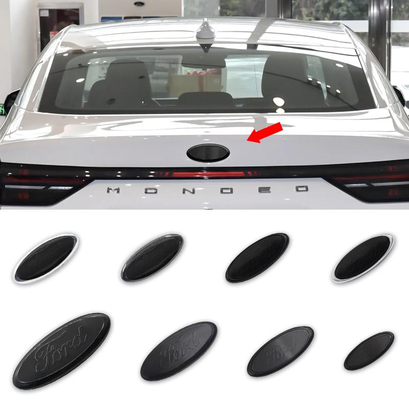 Car Styling Logo Car Front Hood Emblem Rear Trunk Badge Grille Stickers For Ford Focus MK2 3 Ranger Fiesta S-Max Mondeo MK4 Kuga