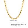 Chunky Statement Chain Necklace, Bold Link Stainless Steel Water Resistant Gold Plated Wholesale Necklace For Women Gift