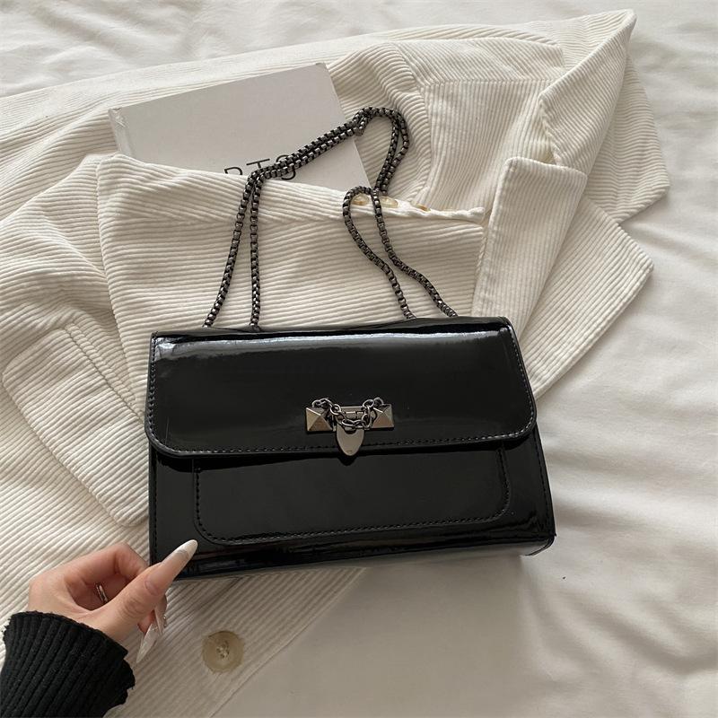 Fashionable Casual Women s Bag, Retro Crossbody Bag, Simple Business Small Square Bag чёрный