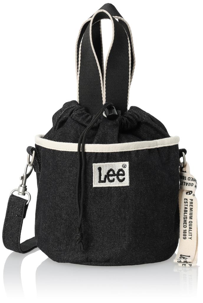 Lee LIFE Thick Cotton Canvas Mini Shoulder Lunch for and Pouch, Pouch, 2-Way Bag, Bag, Commuting, School, Leisure, Black, 320-1310, 320-1310-01