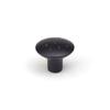 Rei-Knob Rei E774g Round Matte Black Metal 2 Units (Ø 35 X 29 Mm)
