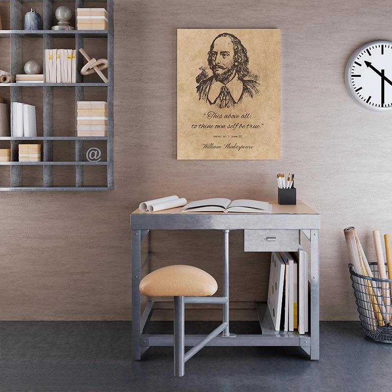 Klassische Retro Literarische Zitate Shakespeare Zitate Klassenzimmer Kunst Poster Leinwand Malerei Wanddrucke Bild für Zimmer Heimdekor