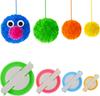 Pom pom Maker, 4 Sizes Pom-pom Maker Fluff Ball Weaver Needle Craft DIY Wool Knitting Craft Tool Set(4)