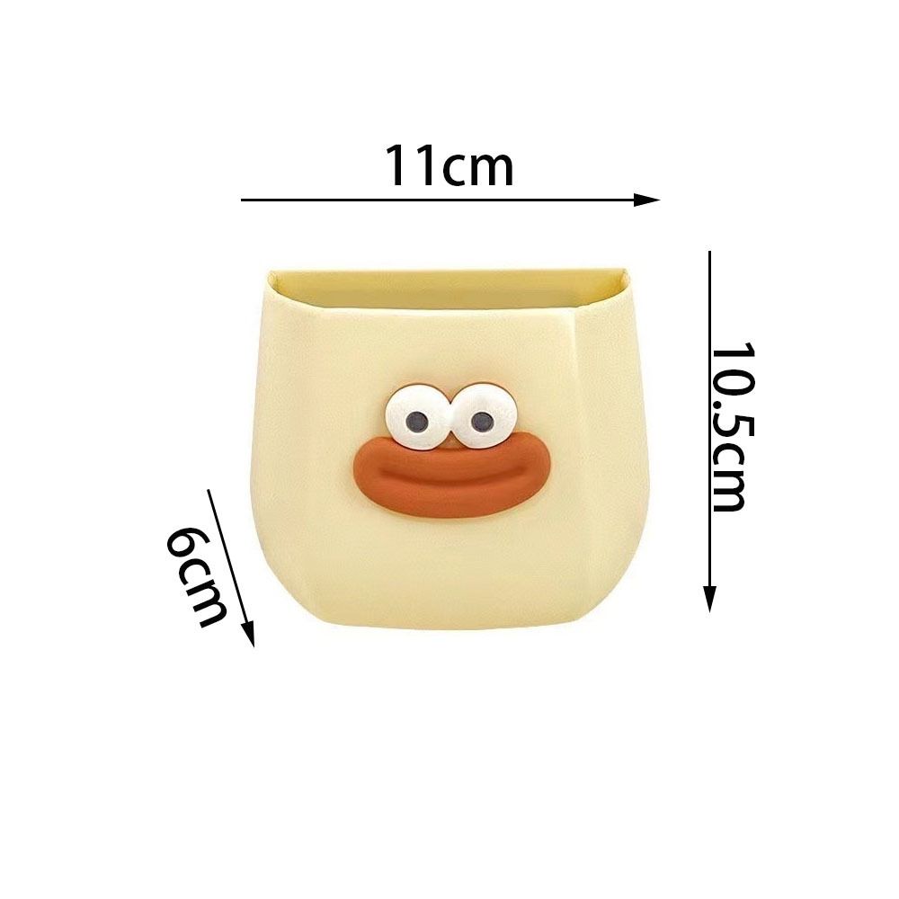 Boîte de rangement de bureau pour étudiant durable Fille de dessin animé Pot à crayons simple Nouvelles boîtes de rangement en plastique