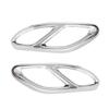 For Mercedes Benz A/C/E/B/GLC/CLA/CLS Class Car Exhaust Tip Muffler Pipe Cover 4 Outlet Tail Pipe Rear Diffuser Cover 2Pcs