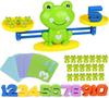 Educational Balance Scale Frog Balance Seesaw Number Balance Math Educational Board Card Age Boys Toy, Game, Toy, Game, Game, Toddler, Kids, 6,